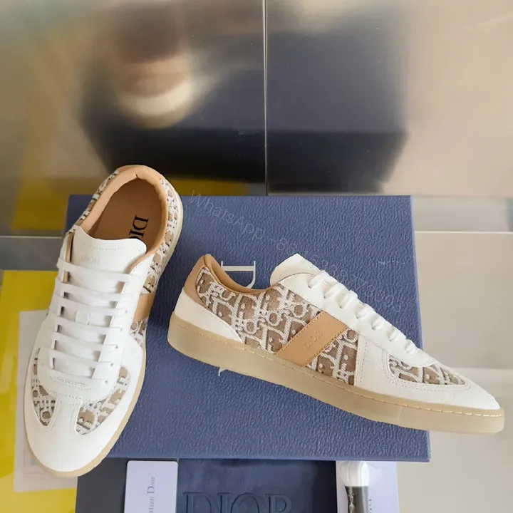 View 1 of Monogram Patterned Low-Top Trainers: Luxe Everyday Sneakers