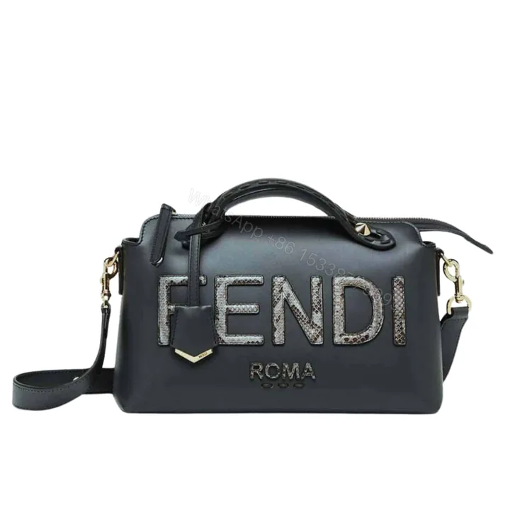 View 1 of FENDI BY THE WAY MEDIUM BOSTON BAG ELAPHE BLACK 28CM