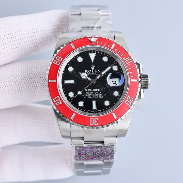 View 1 of Elite red bezel submariner replica 40MM B33 Edition RG-SUB-B33-RED-BEZEL