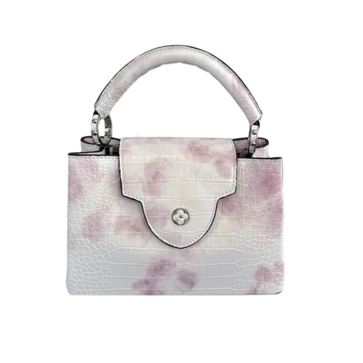 View 1 of Louis Vuitton Capucines BB Bag Pink And White 27Cm