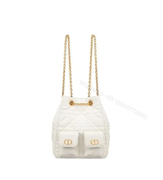 View 1 of Dior Medium Dior Caro Multicarry Backpack with Chain(HIGH-END GRADE)