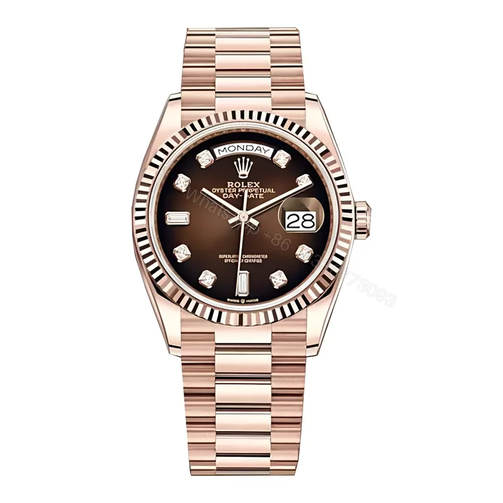 View 1 of Rolex Day-Date 128235-0037 Brown Ombre Dial Replica