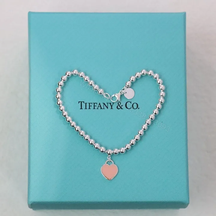 View 1 of 高仿Tiffany&CO蒂芙尼Return系列GRP06688愛心粉色手鏈