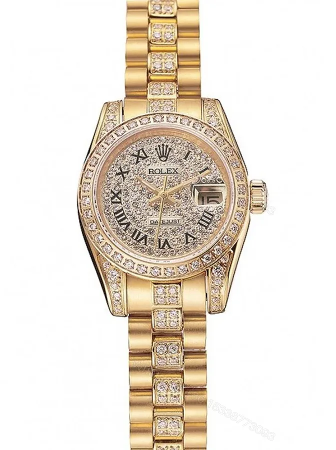 View 1 of Superclone Rolex Datejust Gold Dial 1453955 21 mm