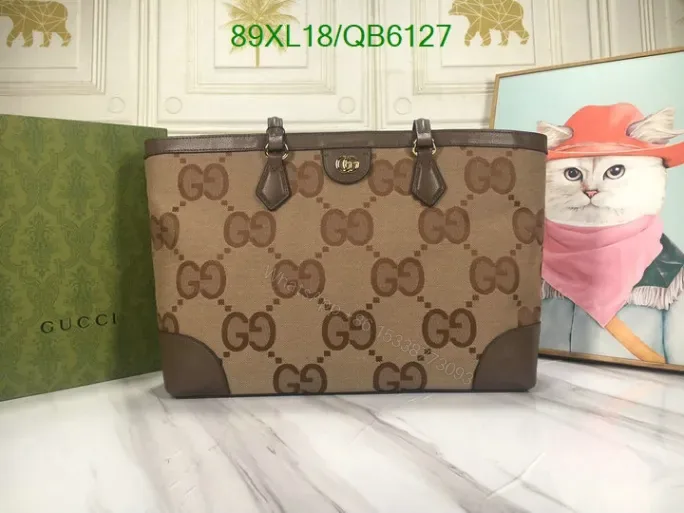 View 1 of Gucci Ophidia Jumbo GG Medium Bag Replica – Model QB6127