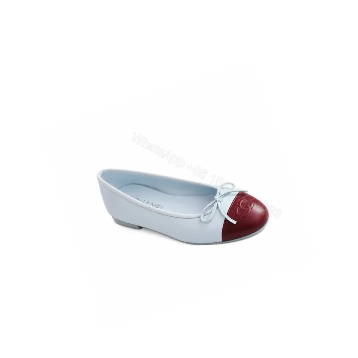 View 1 of Chanel Ballet Flats Blue Maroon