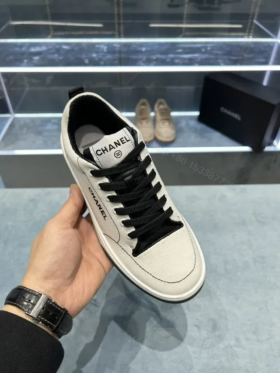View 1 of Chanel-Inspired Low-Top Sneaker: Premium Craftsmanship