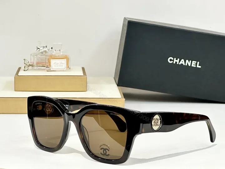 View 1 of Oversized Black-Brown Acetate Sunglasses with Polarized Lenses