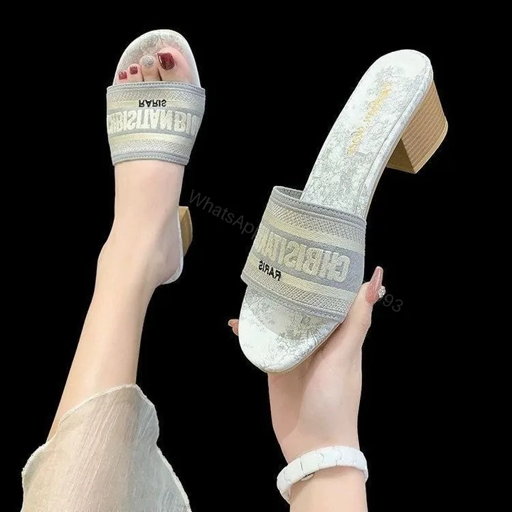 View 1 of First Copy Christian Dior Block Heels
