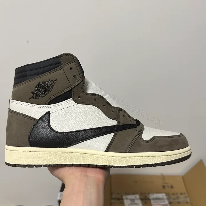 View 1 of Jordan 1 Retro High OG SP Travis Scott Mocha