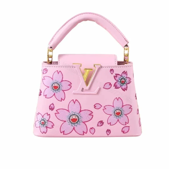View 1 of Louis Vuitton X Takashi Murakami Capucines Mini Pink 21Cm M13249