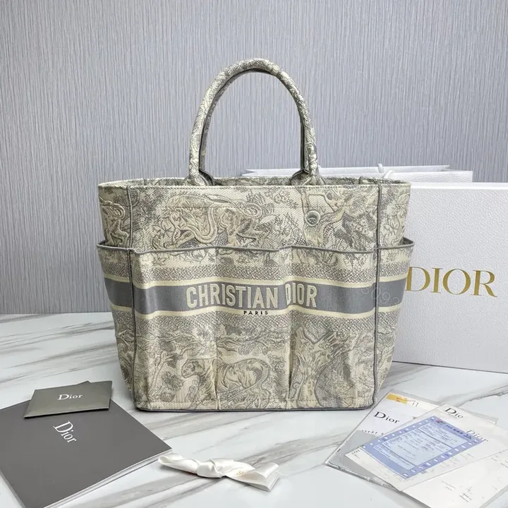 View 1 of Statement Dior Tote: Refined Jacquard, All-Day Versatility