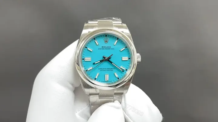 View 1 of Rolex Oyster Perpetual 36 126000 Turquoise Dial Watch 126000-0006