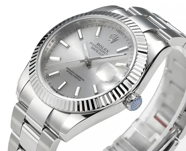 View 1 of BP Factory Clean Factory JVS Silver Rolex Datejust Watch