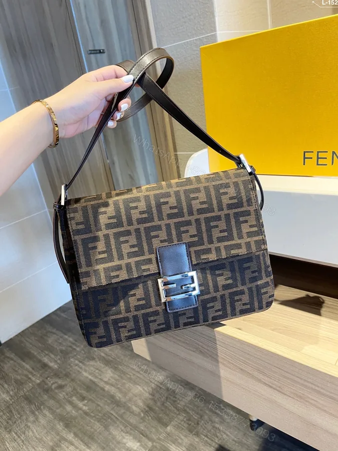 View 1 of Fendi Vintage FF Zucca Brown