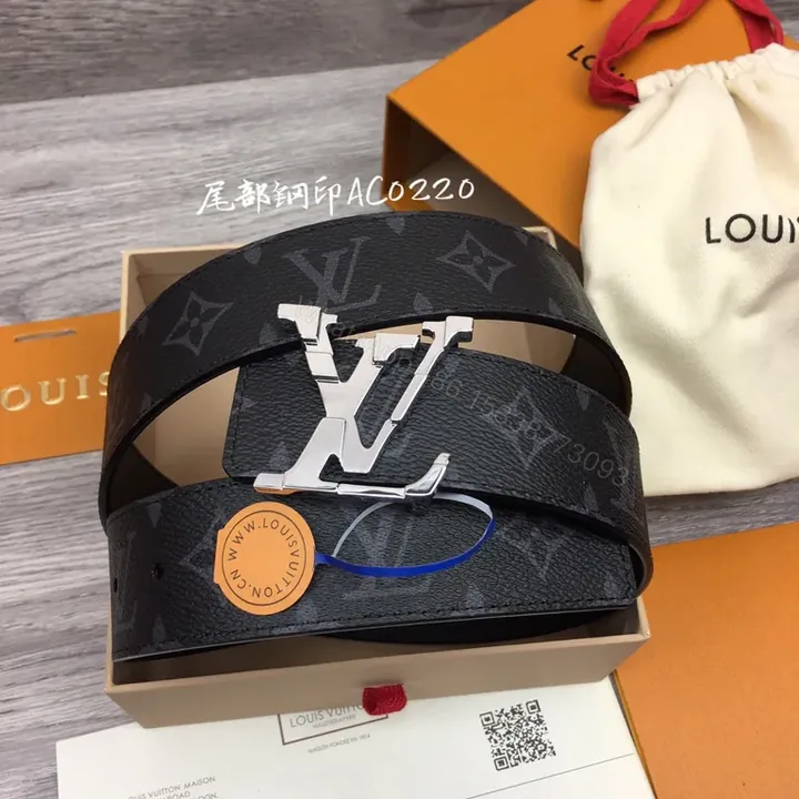 View 1 of Monogram Belt with Silver Logo Buckle â€“ Everyday Luxury