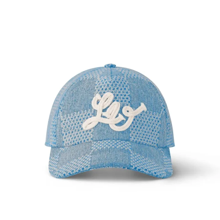 View 1 of Louis Vuitton Damier Denim 3D Baseball Cap Denim Blue M7534M