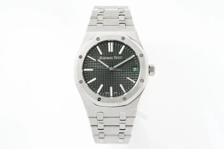 View 1 of Audemars Piguet Royal Oak 15510 Watch 41MM Stainless Steel Case Deep Green Dial Steel Bracelet Ultimate Edition AP-RO-15510-SS-GRN-41