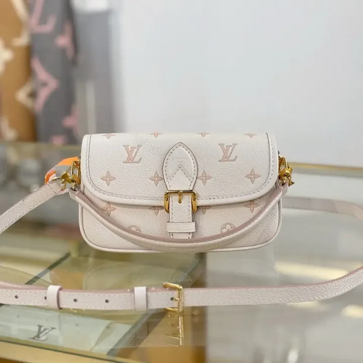 View 1 of Louis Vuitton Nano Diane bag in cream Monogram Empreinte