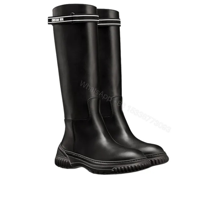 View 1 of DIOR D RACER BOOT CALFSKIN BLACK KDI781VEA S17X