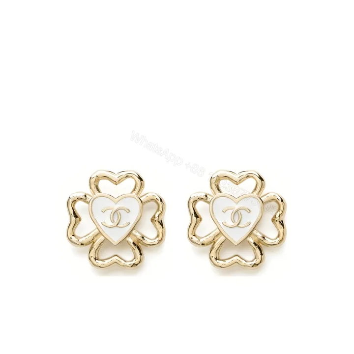 View 1 of Chanel Stud Earrings In Gold Metal
