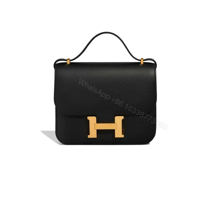 View 1 of Hermes Mini Constance 18 Black Gold Hardware 18Cm