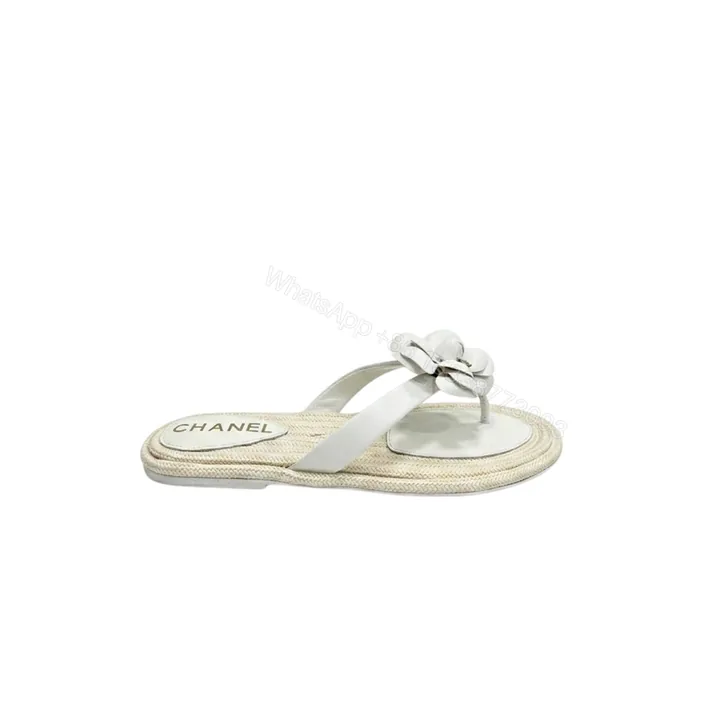 View 1 of Chanel Thong With Camellia White