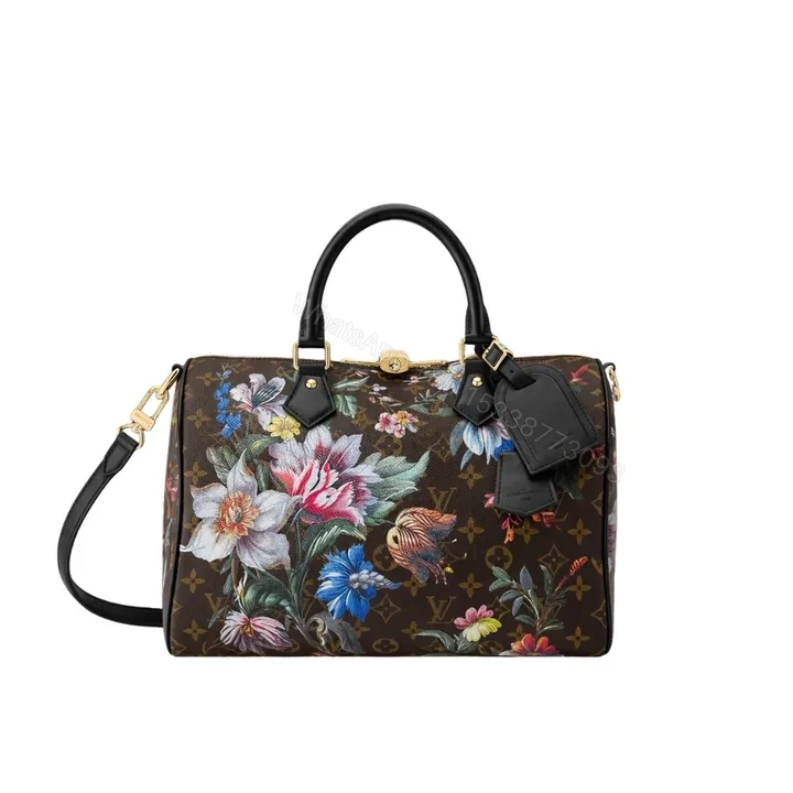 View 1 of Louis Vuitton Speedy Soft 30 Monogram Canvas Ebene 30Cm