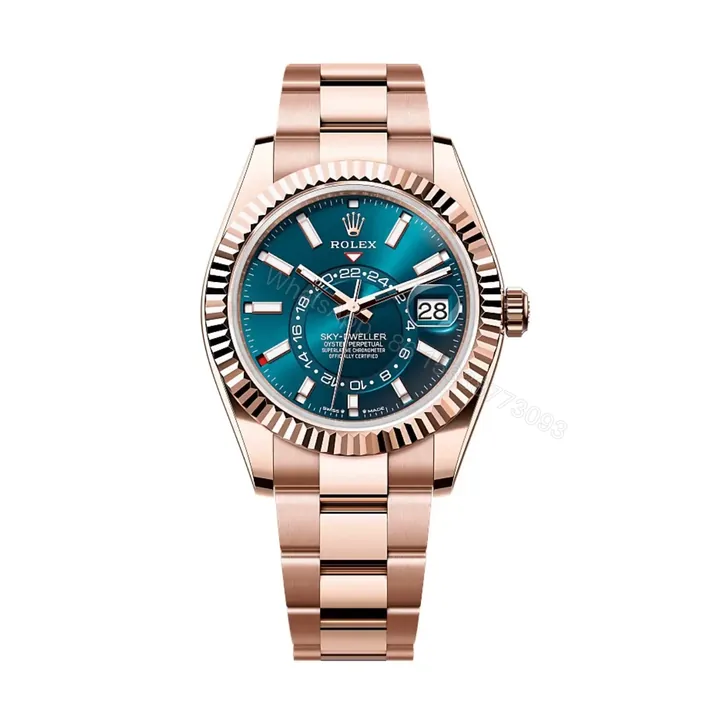 View 1 of Superclone Rolex Sky-Dweller Blue Dial 336935 (Oyster)