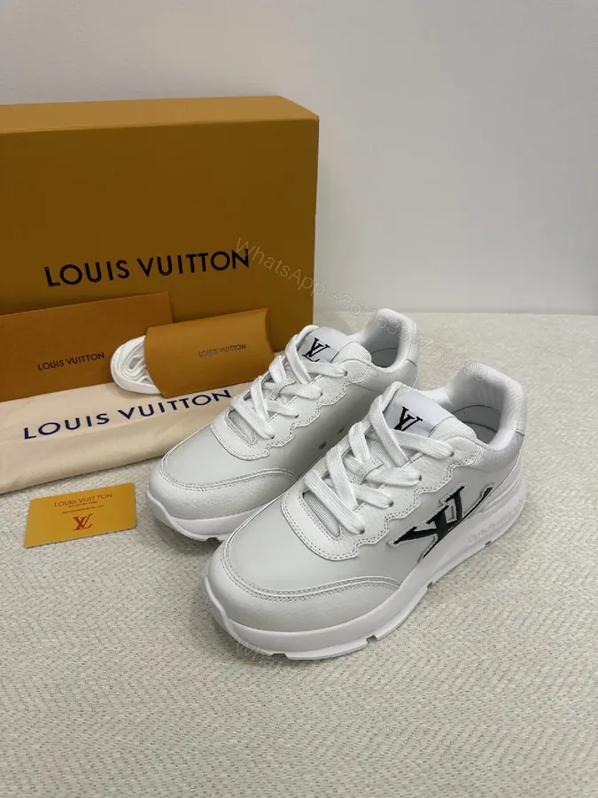 View 1 of White Leather Luxe Sneakers: Signature Accents, All-Day Comfort
