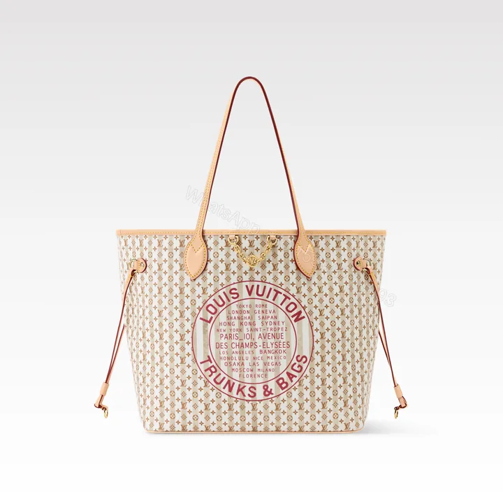 View 1 of Louis Vuitton LV Neverfull MM Stamp Rose