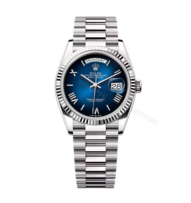 View 1 of Superclone Rolex Day-Date Blue Ombré Dial 128239-0063 36 mm
