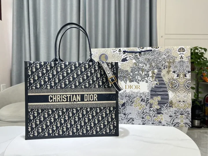 View 1 of Structured Dior Oblique Tote: Everyday Luxury Meets Utility