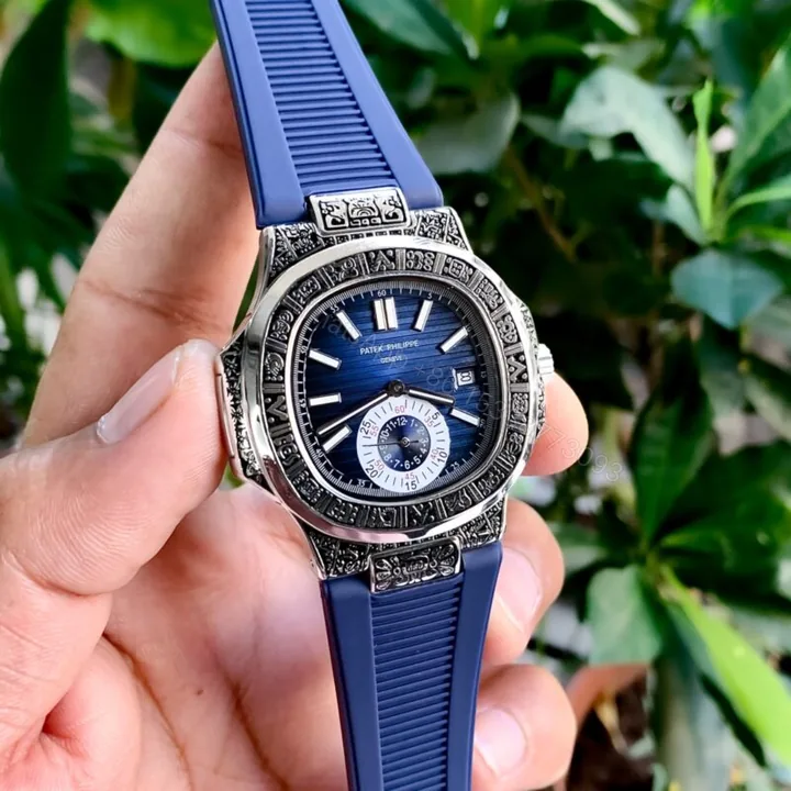 View 1 of Patek Philippe Nautilus Chronograph 42mm Blue Dial Automatic