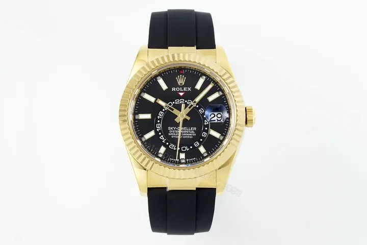 View 1 of Rolex Sky-Dweller Chocolate Dial Yellow Gold Oysterflex Ultimate 42MM 326238-0009