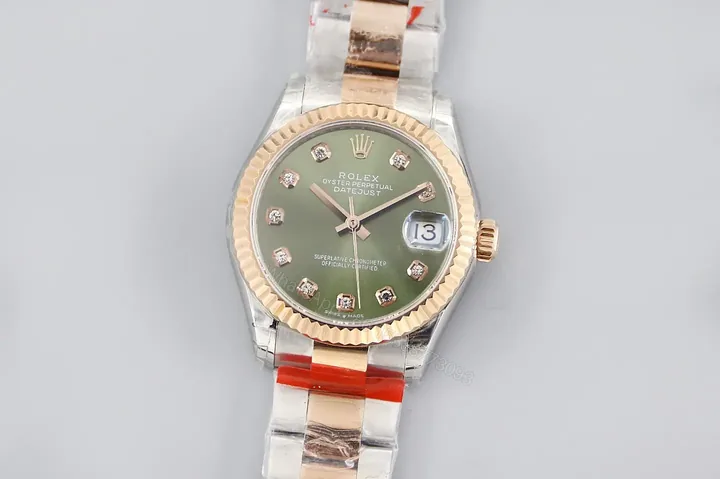 View 1 of Rolex Datejust 31 178313 Diamond Champagne Dial Oyster Bracelet Watch 178383-0005