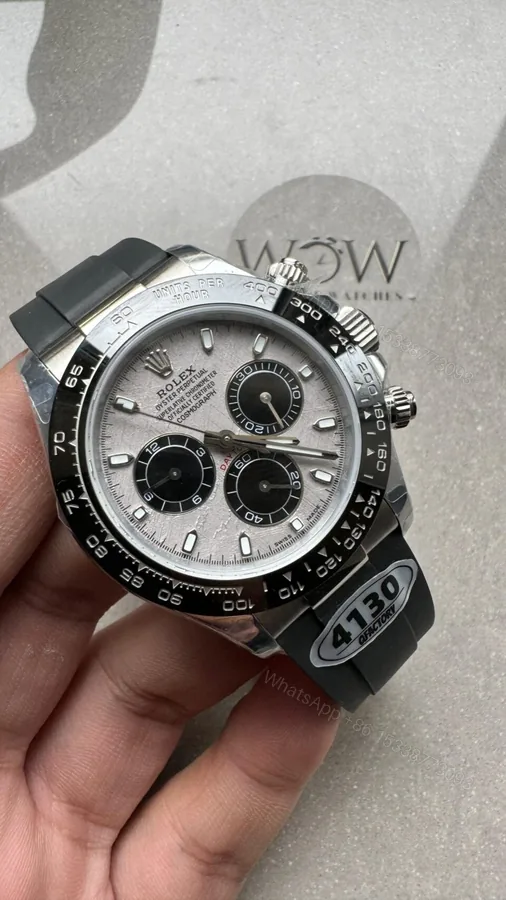 View 1 of QF factory 1:1 Rolex Daytona 116519 Best Edition Real Meteorite Dial SH4130 V3
