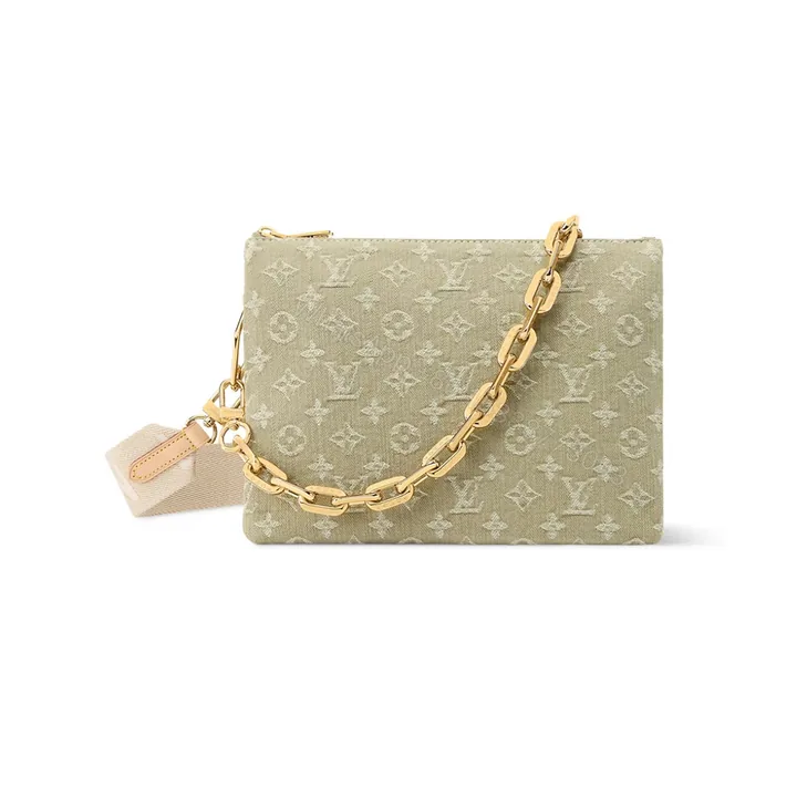 View 1 of Louis Vuitton Coussin PM Khaki Denim 26Cm M28360