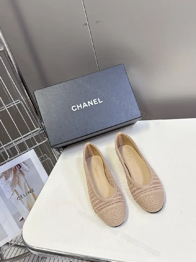 View 1 of Neutral Knit Lace Espadrille Flats: Subtle Luxe Comfort