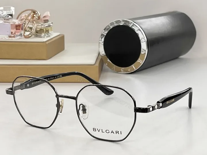 View 1 of Gunmetal BVLGARI Metal Eyewear: Luxe Designer Frames