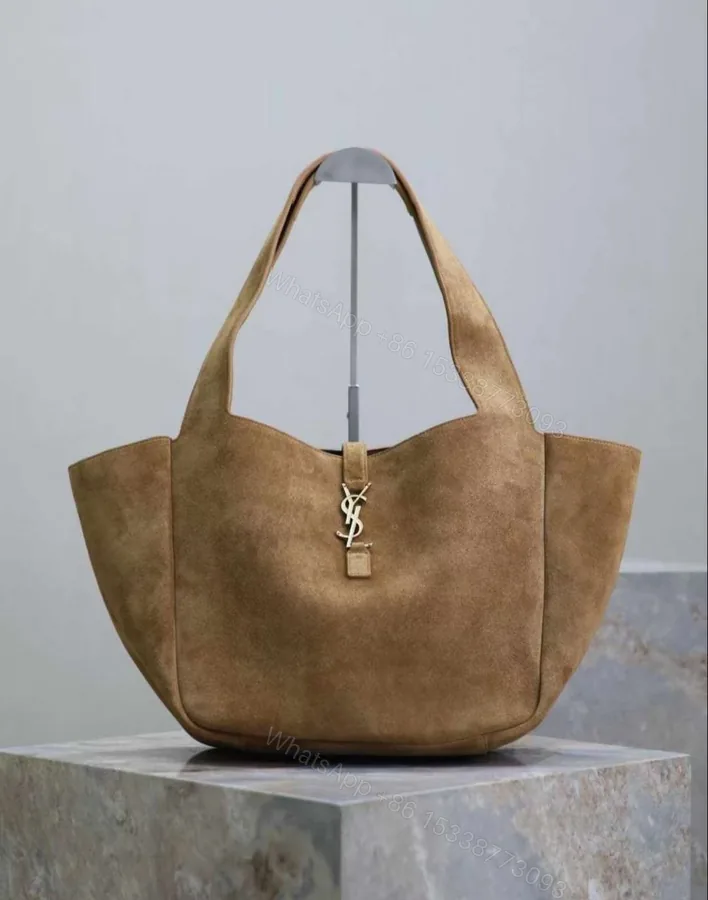 View 1 of Saint Laurent Tote Le 5 à 7 Bea in suede