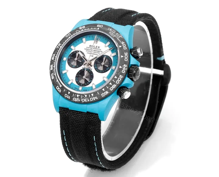 View 1 of OW Factory Clean Factory TW Rolex Daytona Carbon Fiber Blue Watch