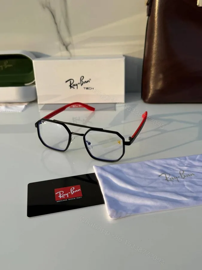View 1 of First Copy Ray Ban RB8820 Black Plano Sunglasses Online India