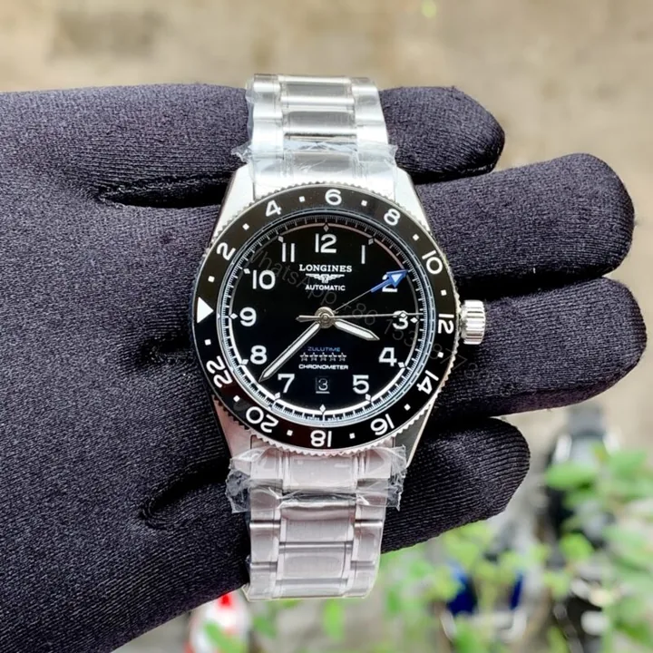 View 1 of Longines Spirit Zulu Time Black 40mm Automatic