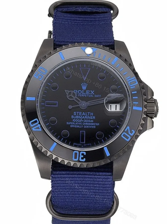 View 1 of Replica Rolex Submariner Black Dial 622008