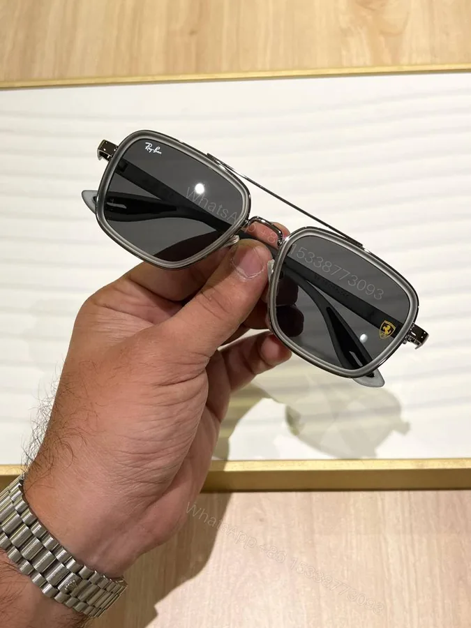 View 1 of First Copy RayBan 06 Grey Black Premium UV Protected Luxury Sunglasses