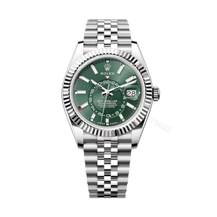 View 1 of Superclone Rolex Sky-Dweller Mint green Dial 336934 Jubilee