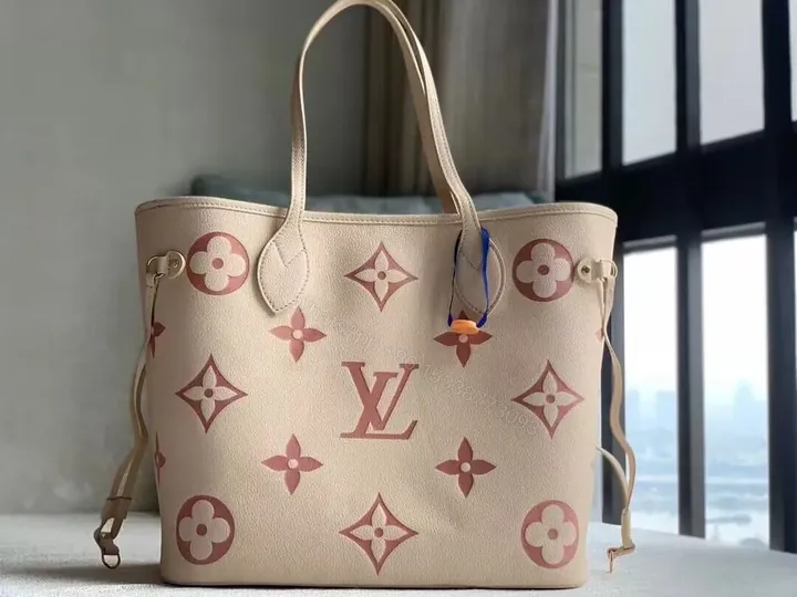 View 1 of Everyday Luxe Tote: Subtle Monogram, Pebbled Leather