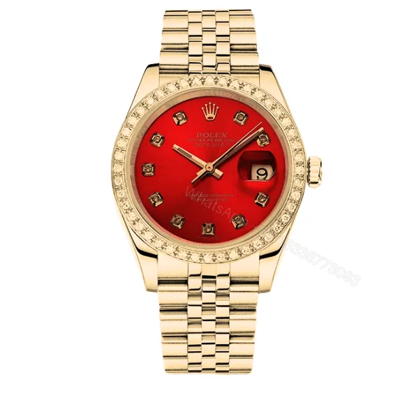 View 1 of Rolex Lady Datejust Demi Red Dial And Gold 31Mm