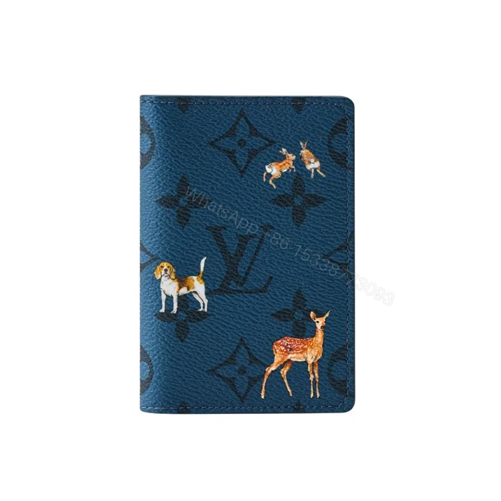 View 1 of Louis Vuitton Pocket Organizer Monogram Forest Navy 14Cm M26979